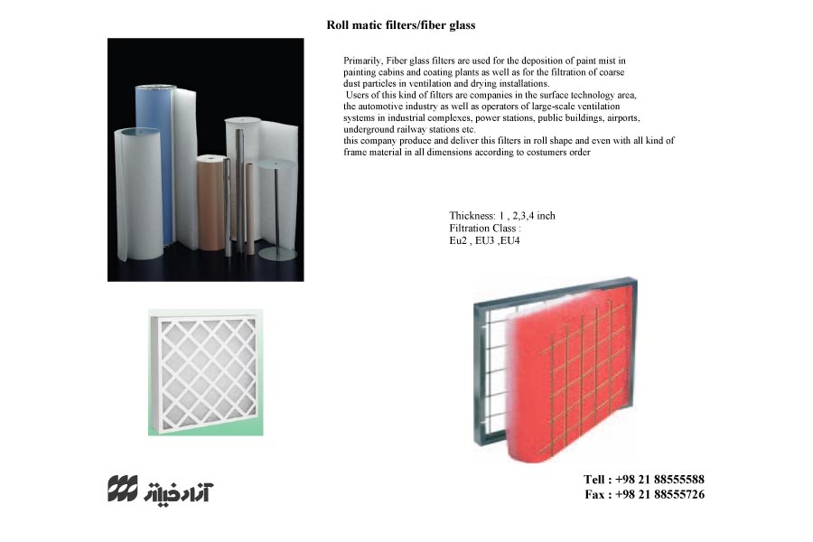 Fiber Glassfilter - Roll Matic